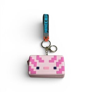 Minecraft Pink Keychain Coinbag